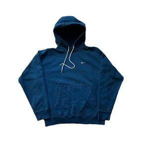 Nike Nike Lab Swoosh Logo Hoodie Psychic Blue Size Medium Retro